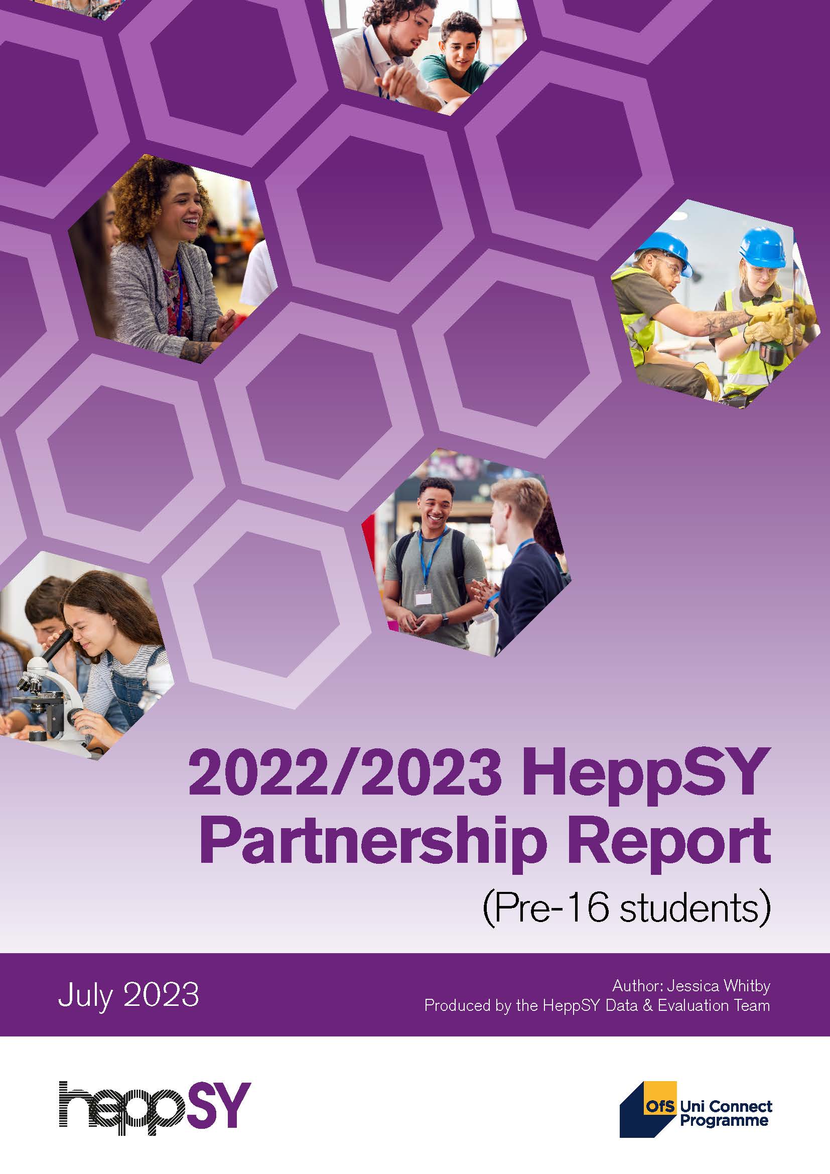 2022/2023 HeppSY Partnership Report (Pre‑16) Cover
