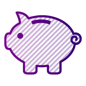 Piggy bank icon